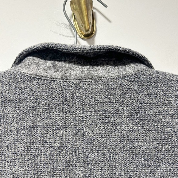 Max Mara Wool Blazer Tweed Boucle Gray Size Medium Made in Italy 3 Buttons - Picture 13 of 15